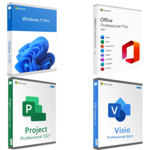 Windows 11 PRO + Office 2021 PRO PLUS + Visio 2021 + Project 2021